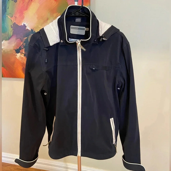 Navy rain coat - Picture 1 of 4